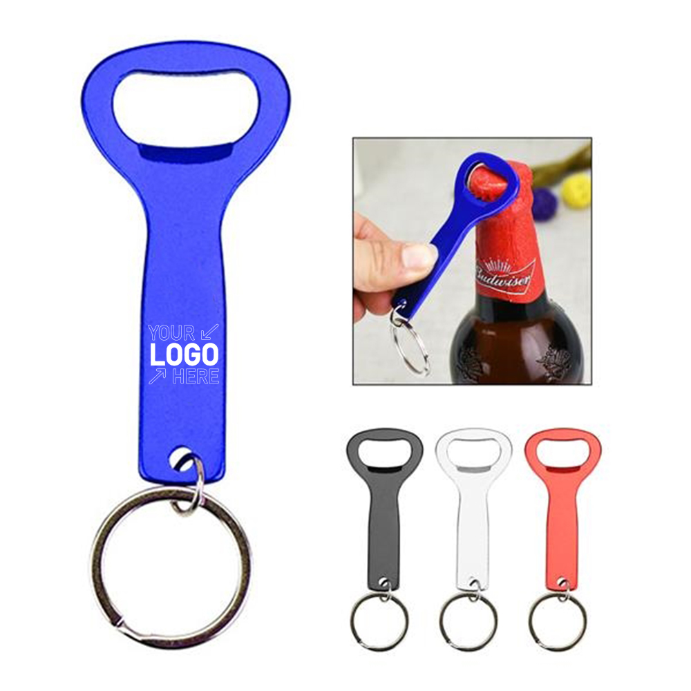 Flat Top Bottle Opener Keychain 3