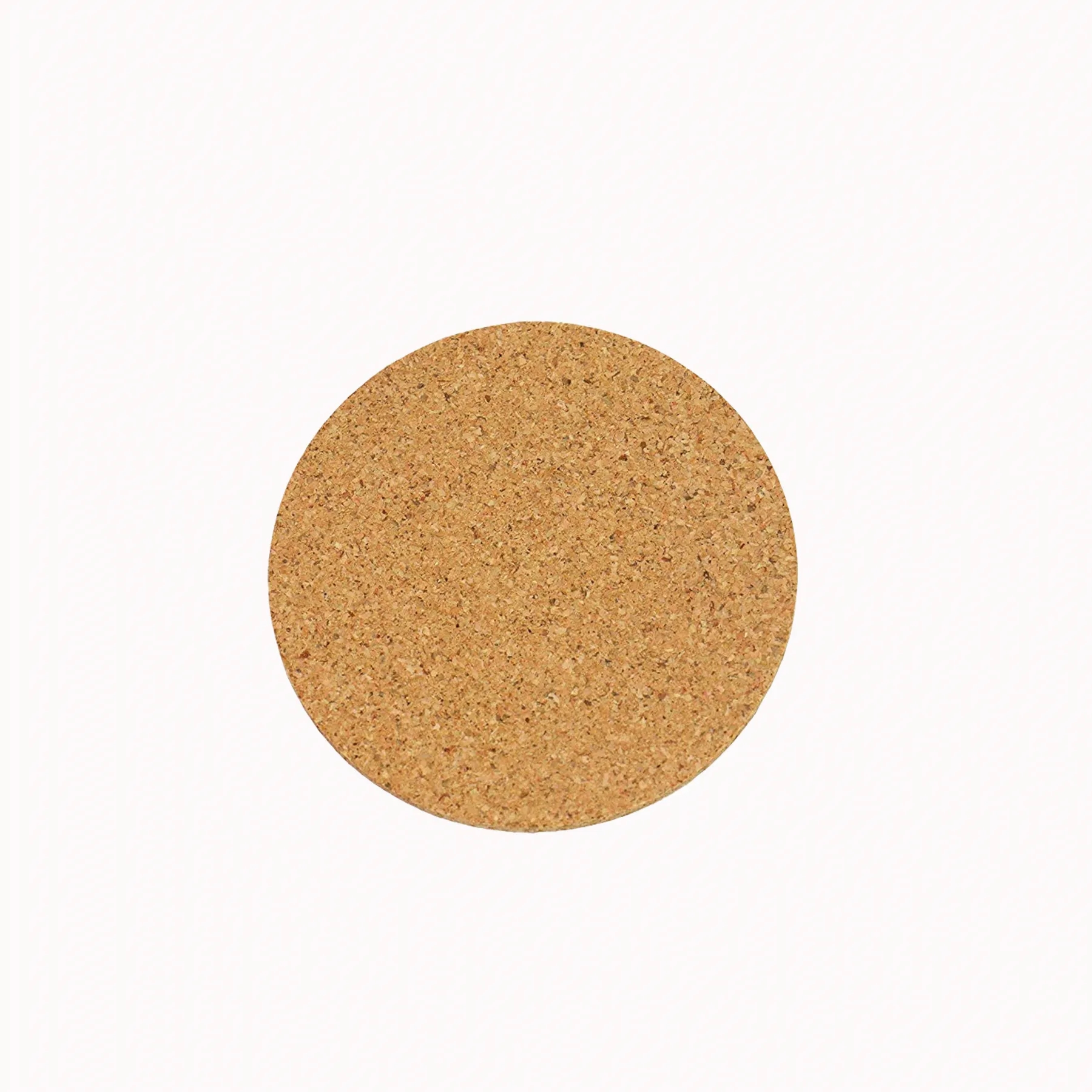 4" Round Solid Cork Coasters 2