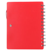 5" x 7" Recycled Dual Pocket Spiral Notebook w Pen 79