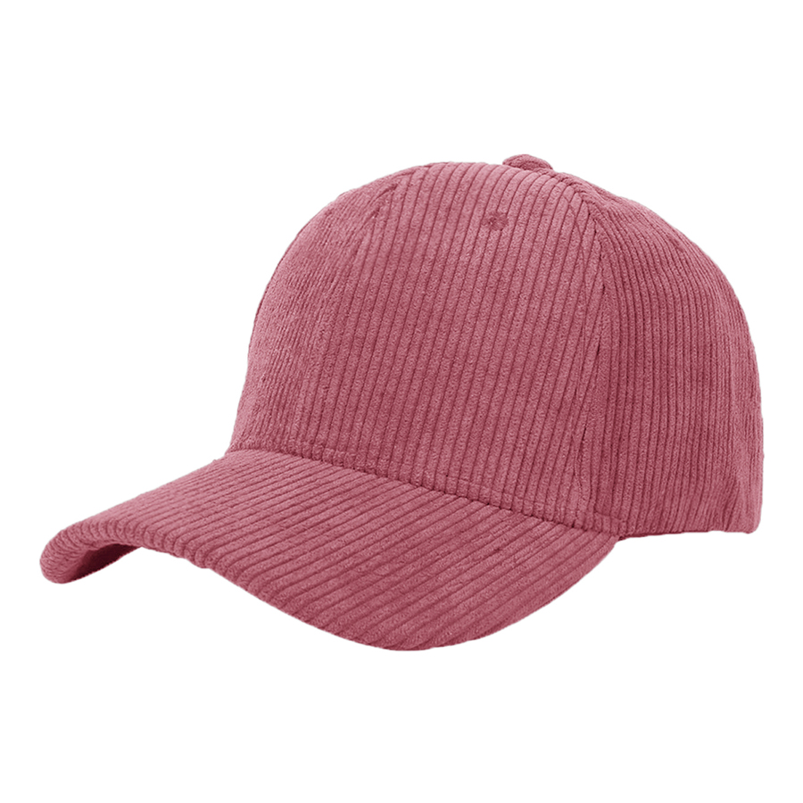 Stock Corduroy 6-Panel Structured Cap w/ Metal Buckle 60