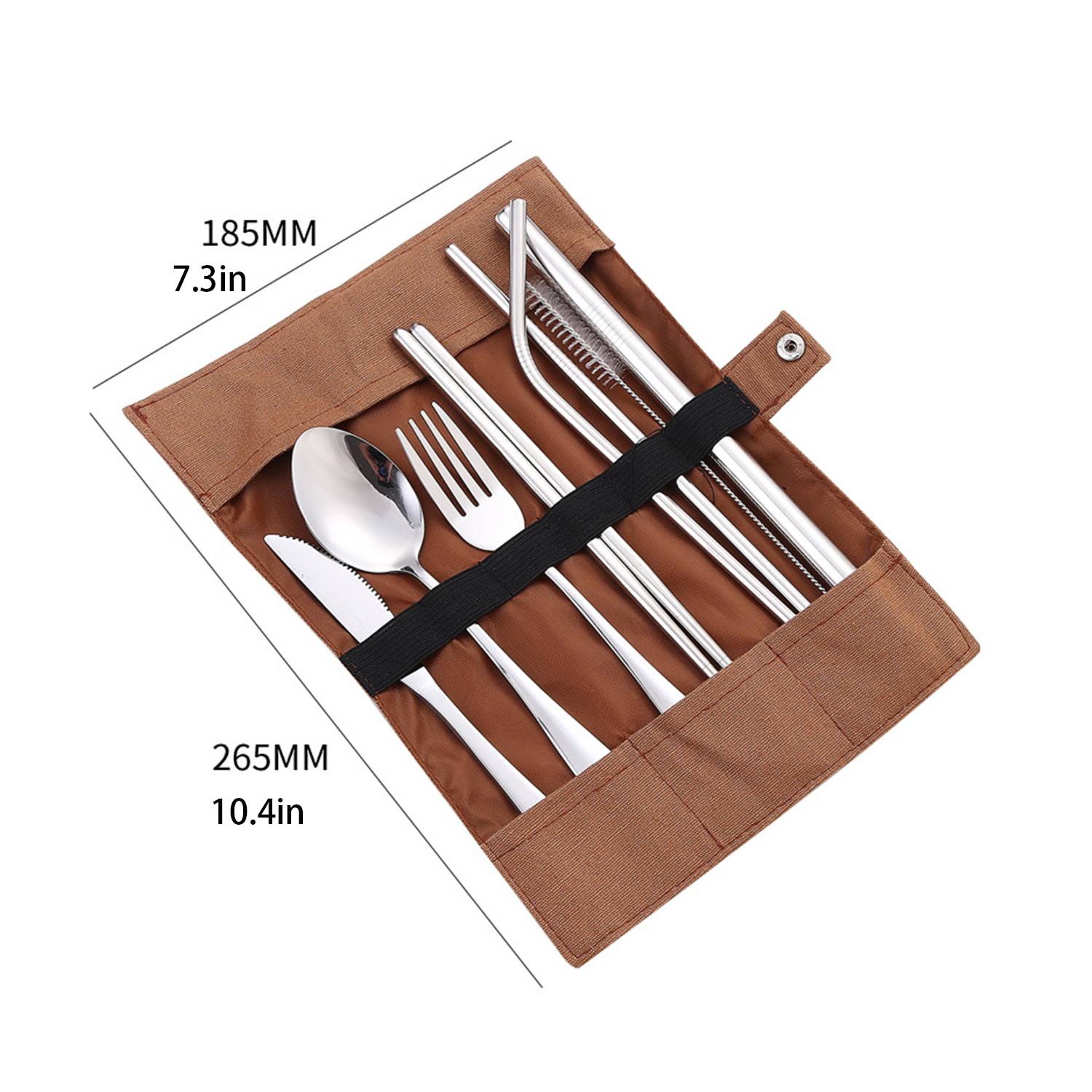 8-pack Travel Stainless Steel Cutlery Set 11