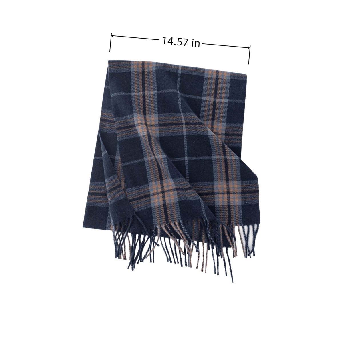 Polyester Cold-proof Warm Checkered Scarf 2