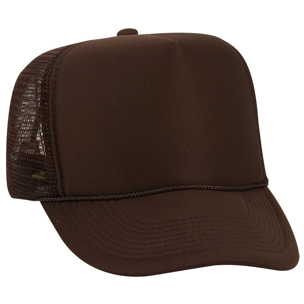 OTTO CAP® 5 Panel High Crown Mesh Back Trucker Hat 194