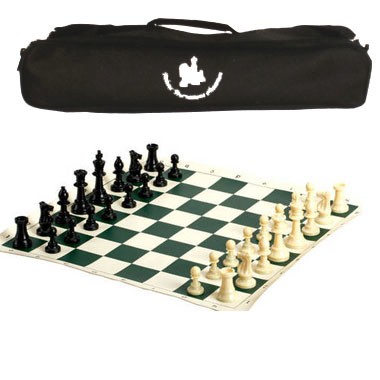 Jumbo Play Mat Plastic Tournament Chess Set 2