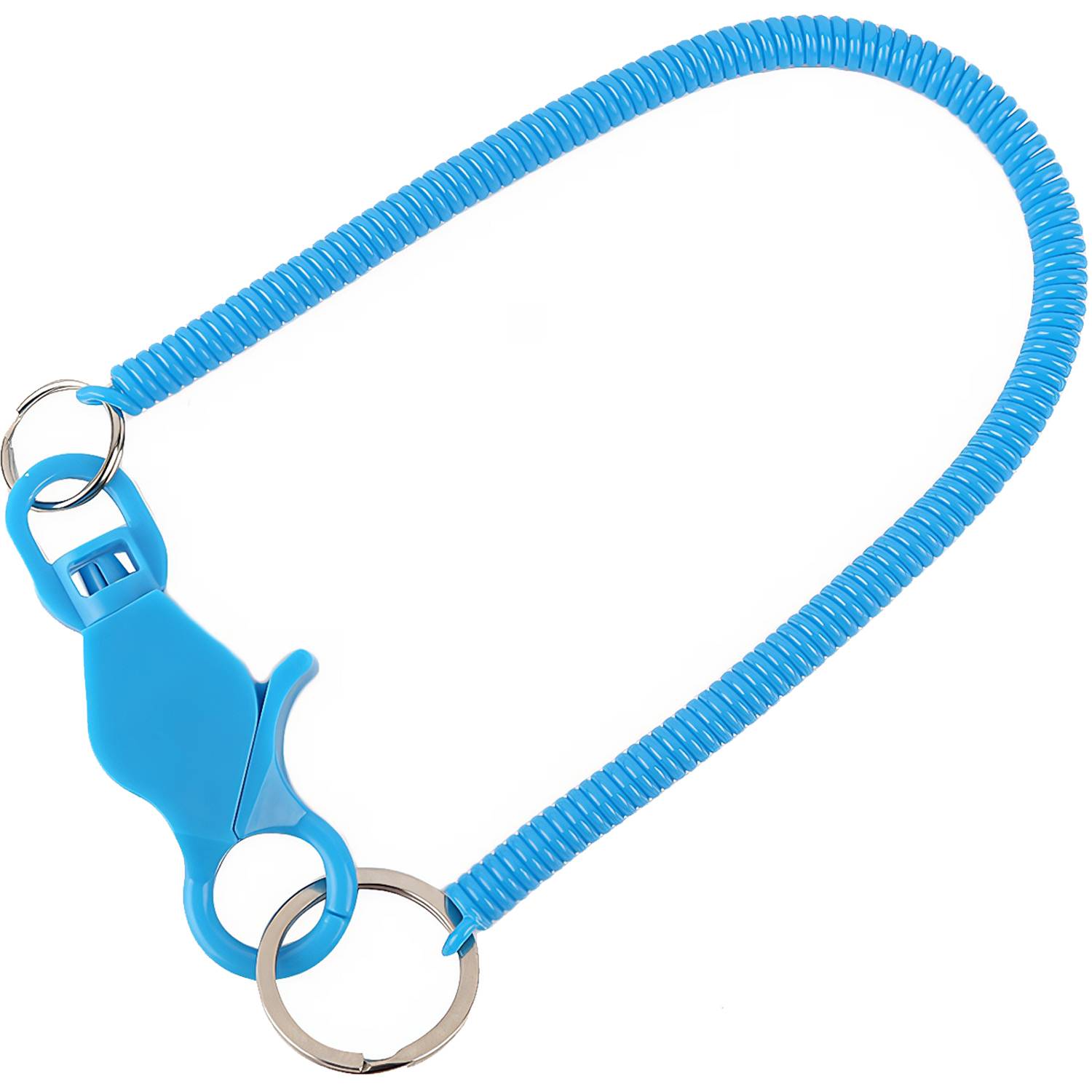 Plastic Spring Rope Coiled Keychain 4