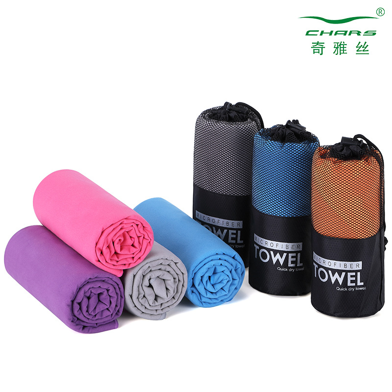 Double-sided Fleece Quick-drying Sports Towel / Circula Mesh Bag 7