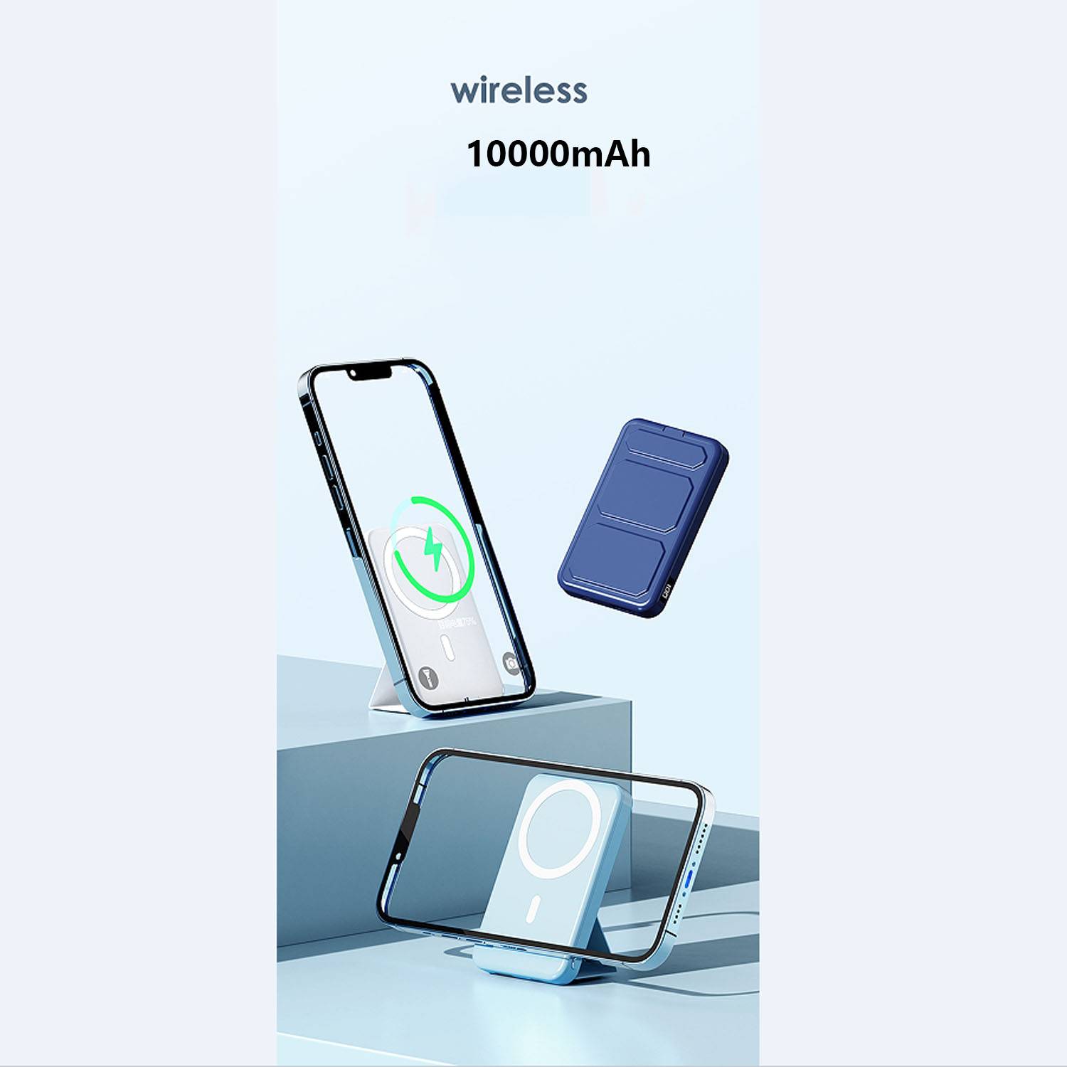 10000mA Magnetic Wireless Charging power Bank 8