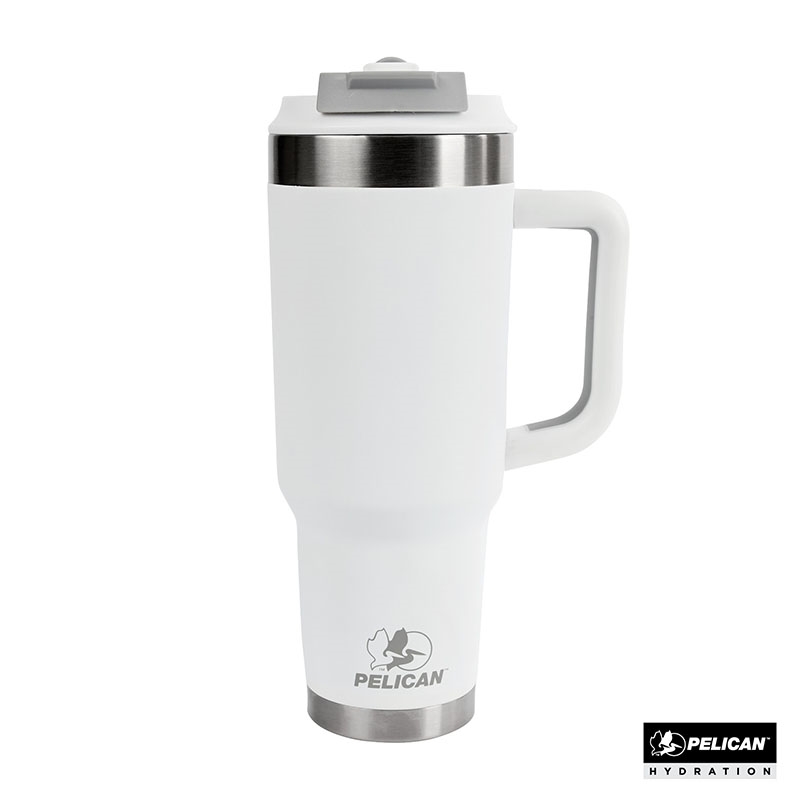 Pelican Porter™ Dual 40 oz. Dual Lid, Recycled Double Wall Stainless Steel Travel Tumbler 21