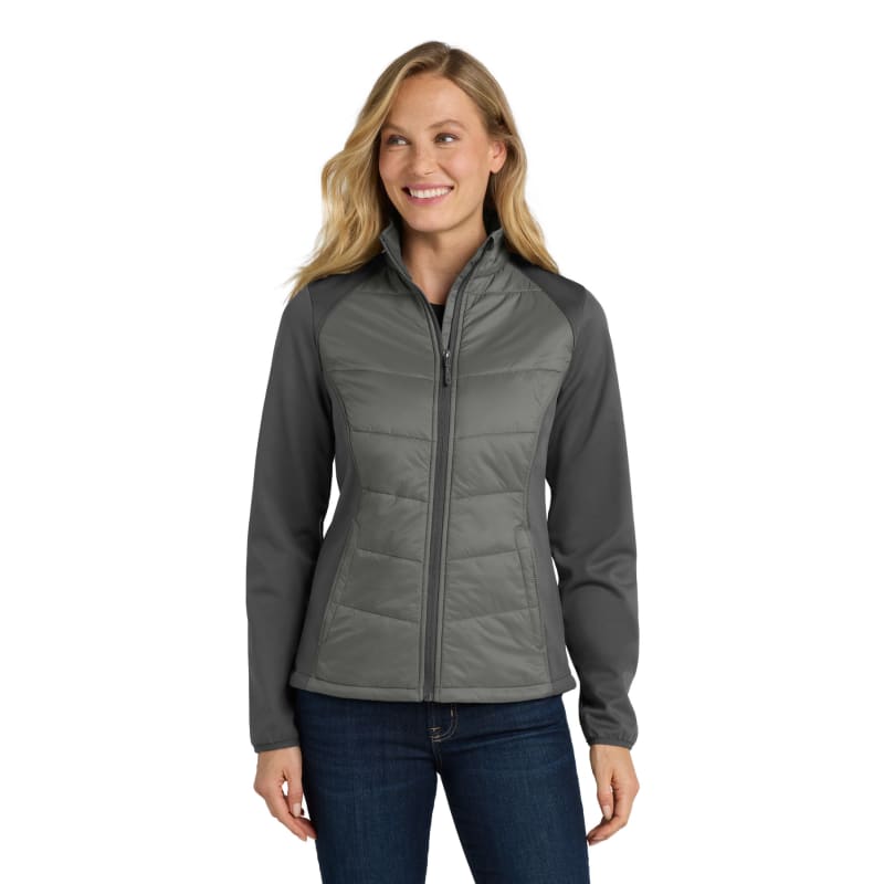 Port Authority Women's Hybrid Soft Shell Jacket. 6