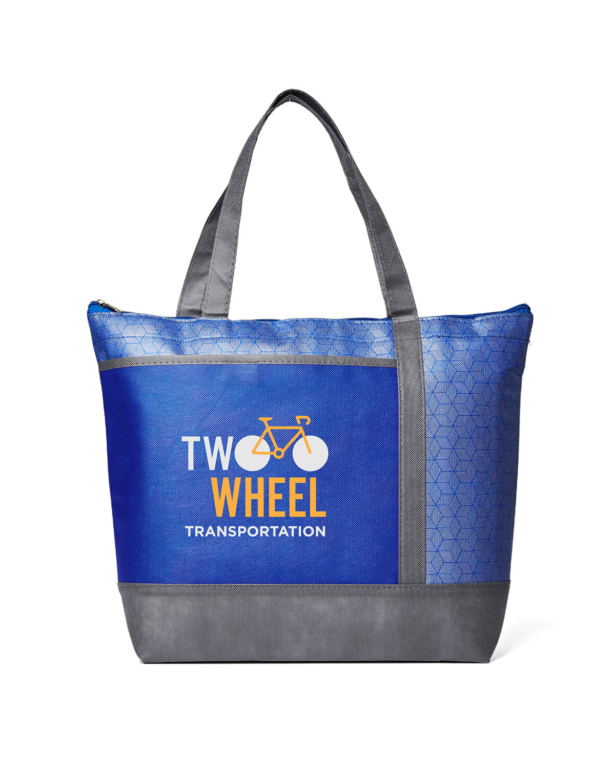 Hexagon Pattern Non-Woven Cooler Tote Bag 2