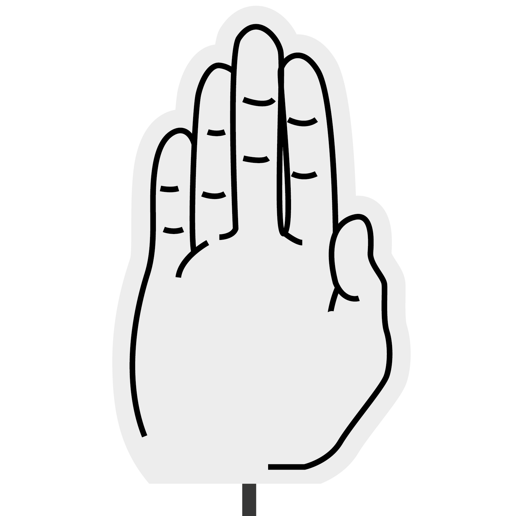 Foam Hand Topper 20