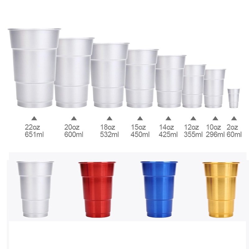 17 Oz Custom Stadium Aluminum Cup 1