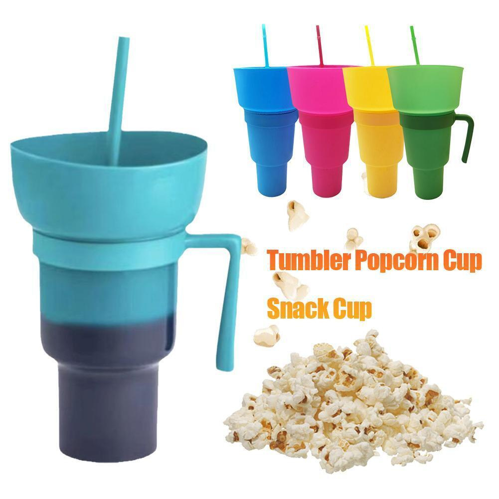 Cinema 2-in-1 Snack and Drink Cup 32oz Plastic Tumbler 2