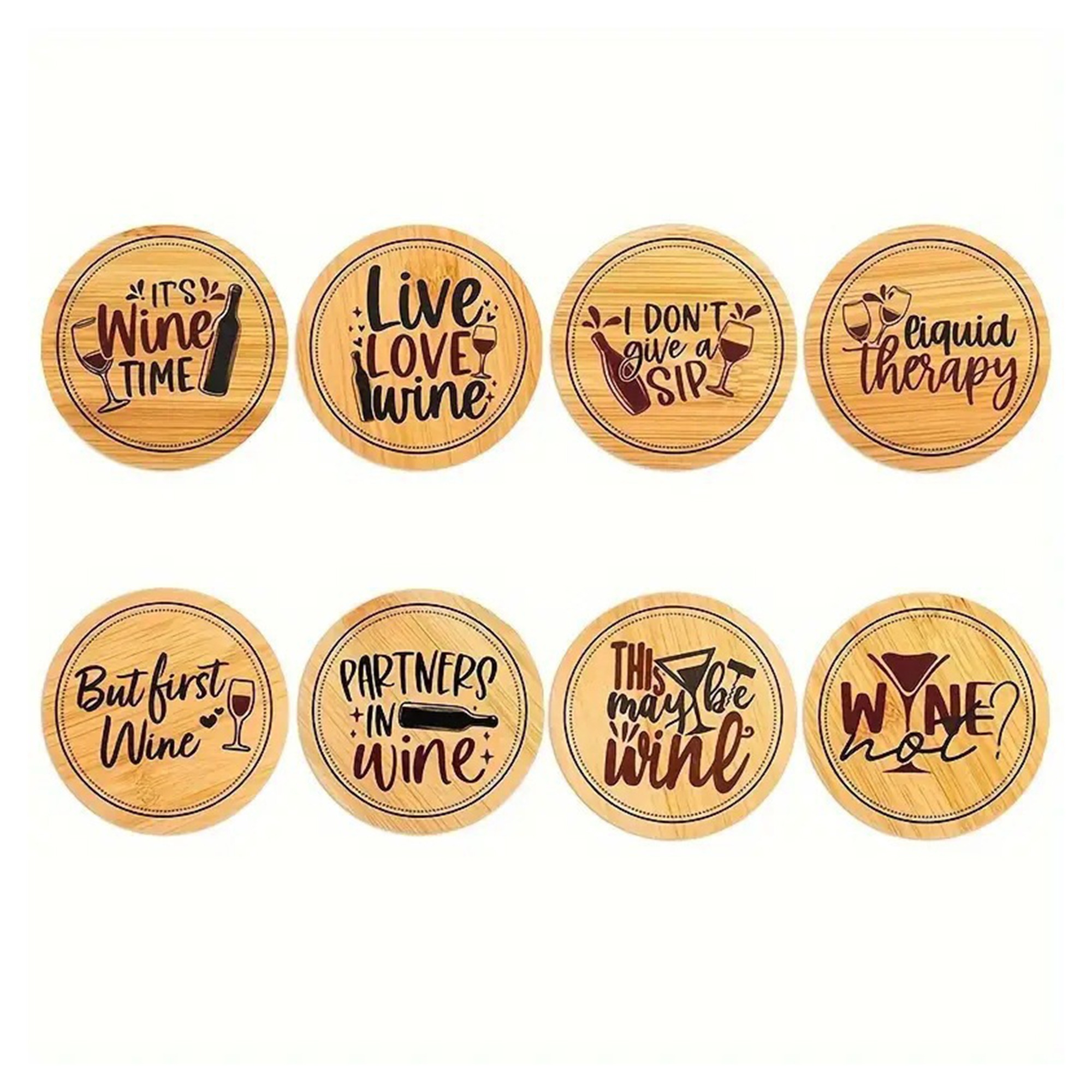 Wooden Wine Glass Lid 3