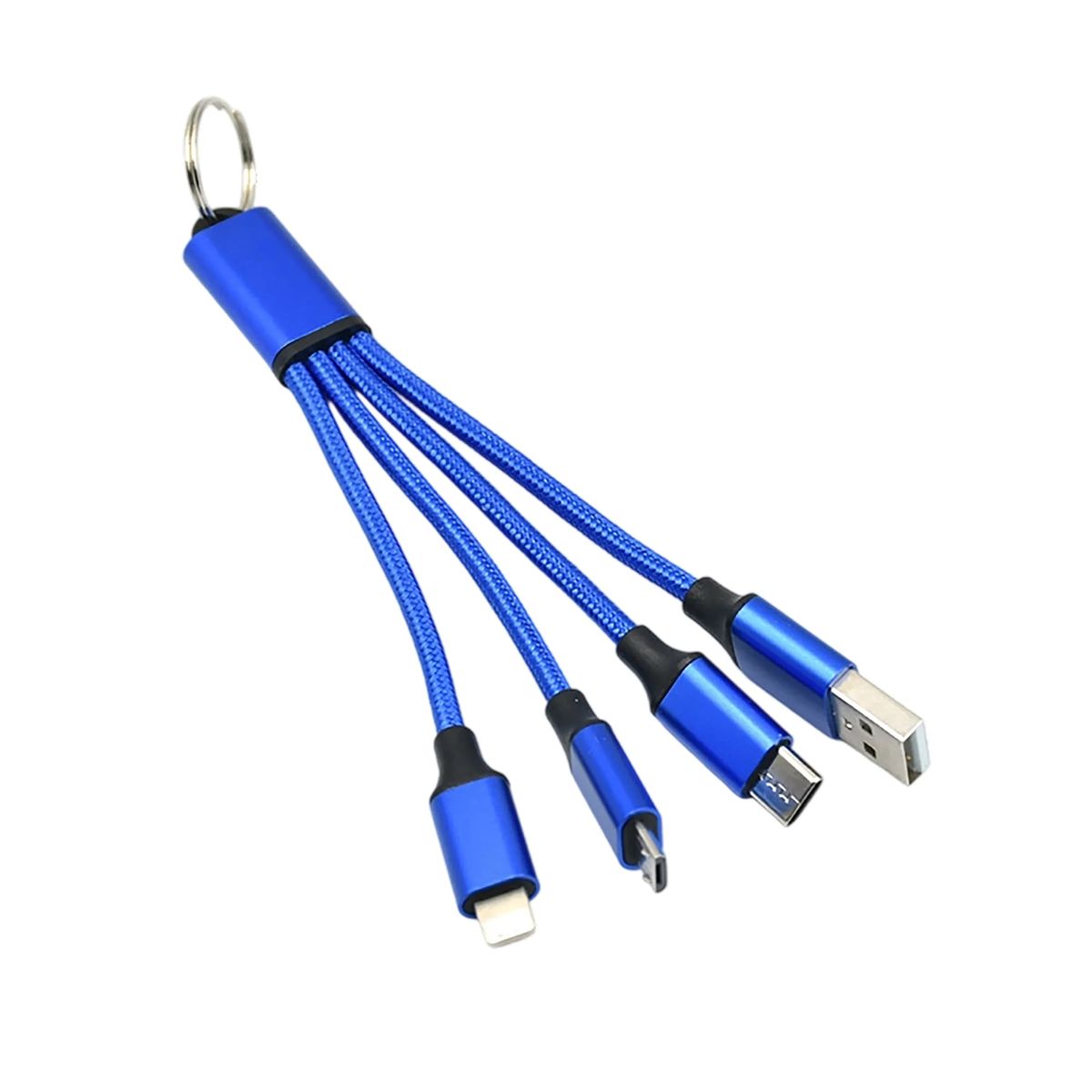 Durable 4 In 1 Keychain Charger for Phones and Tablets 3