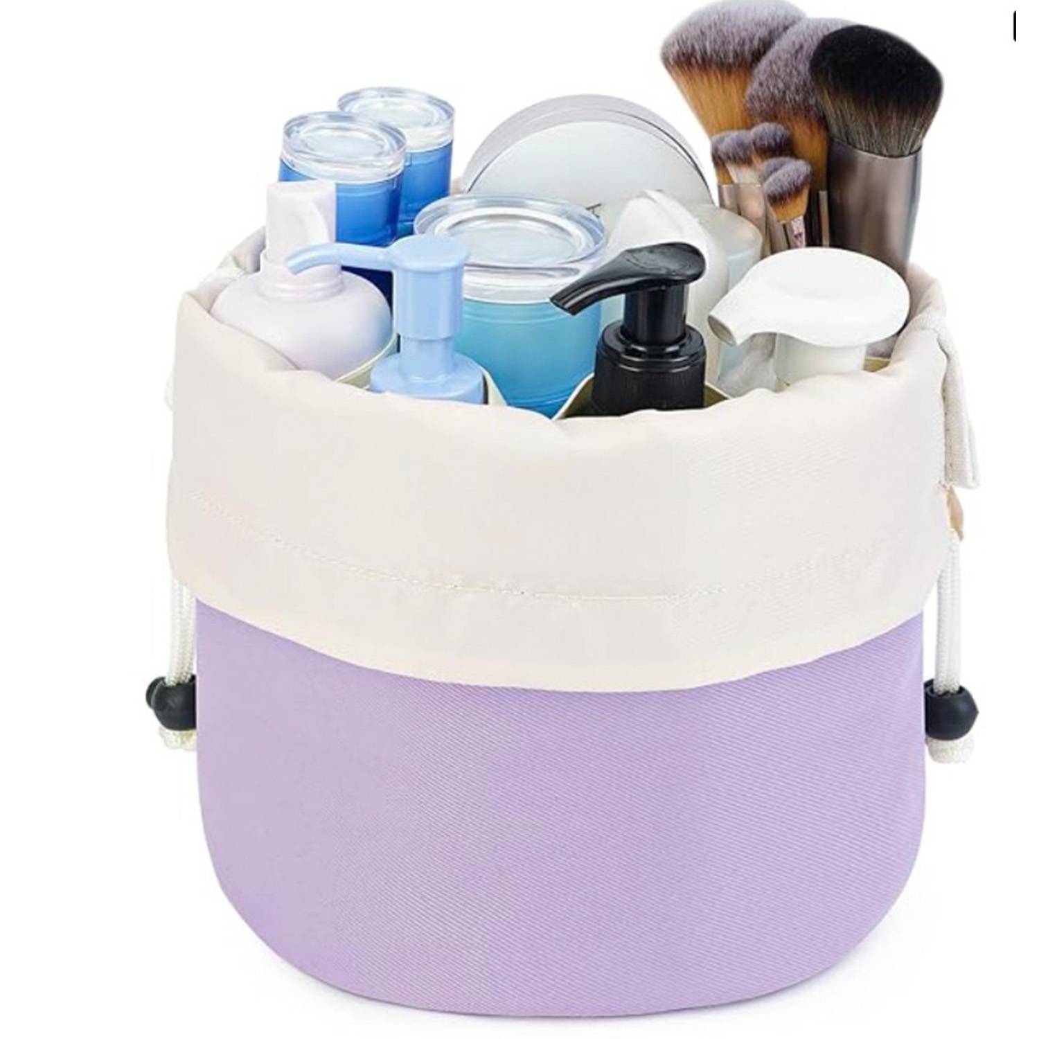 Barrel Drawstring Makeup Travel Bag 3