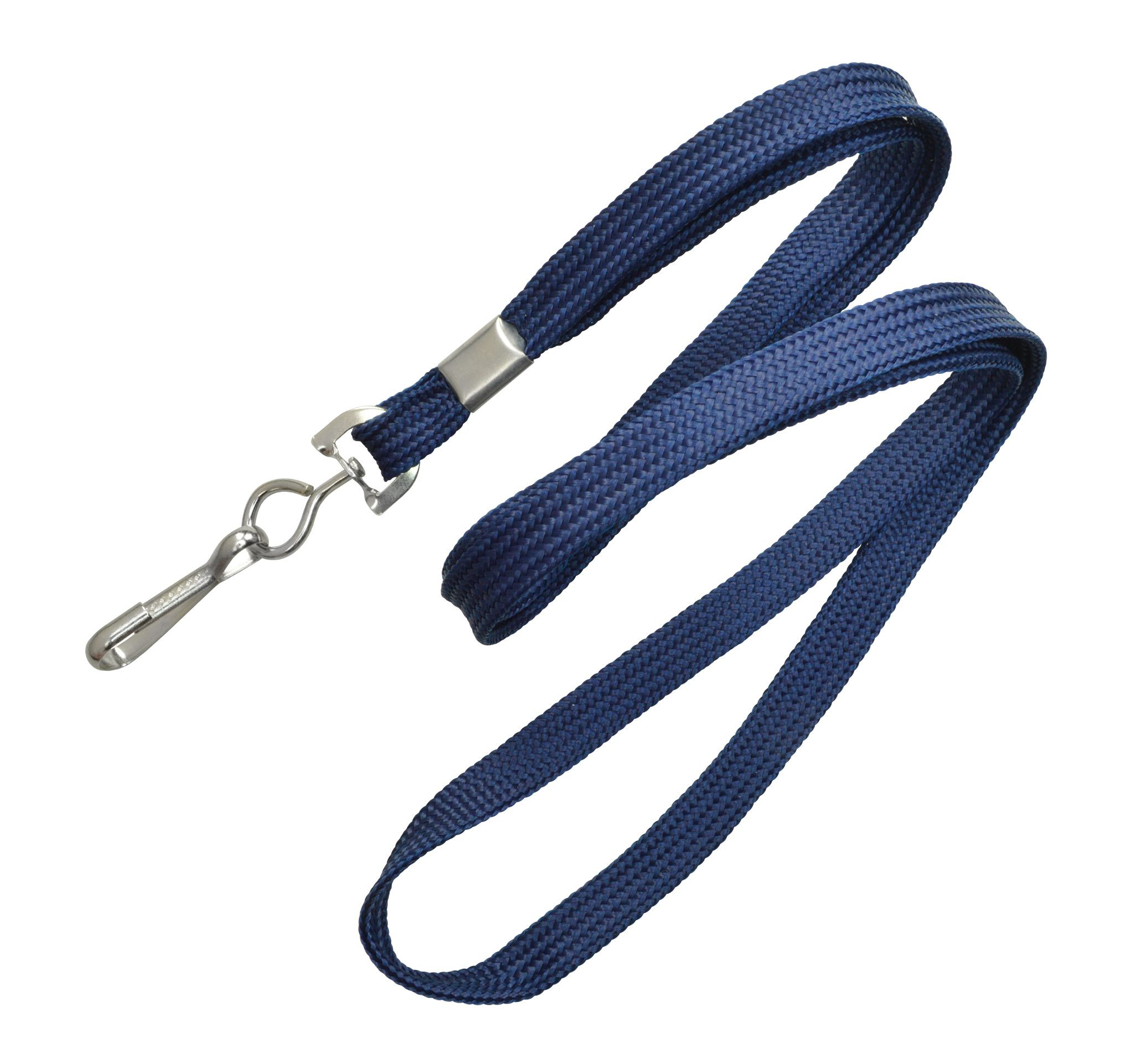 3/8" Blank Lanyard w/Swivel Hook (Navy Blue) 1
