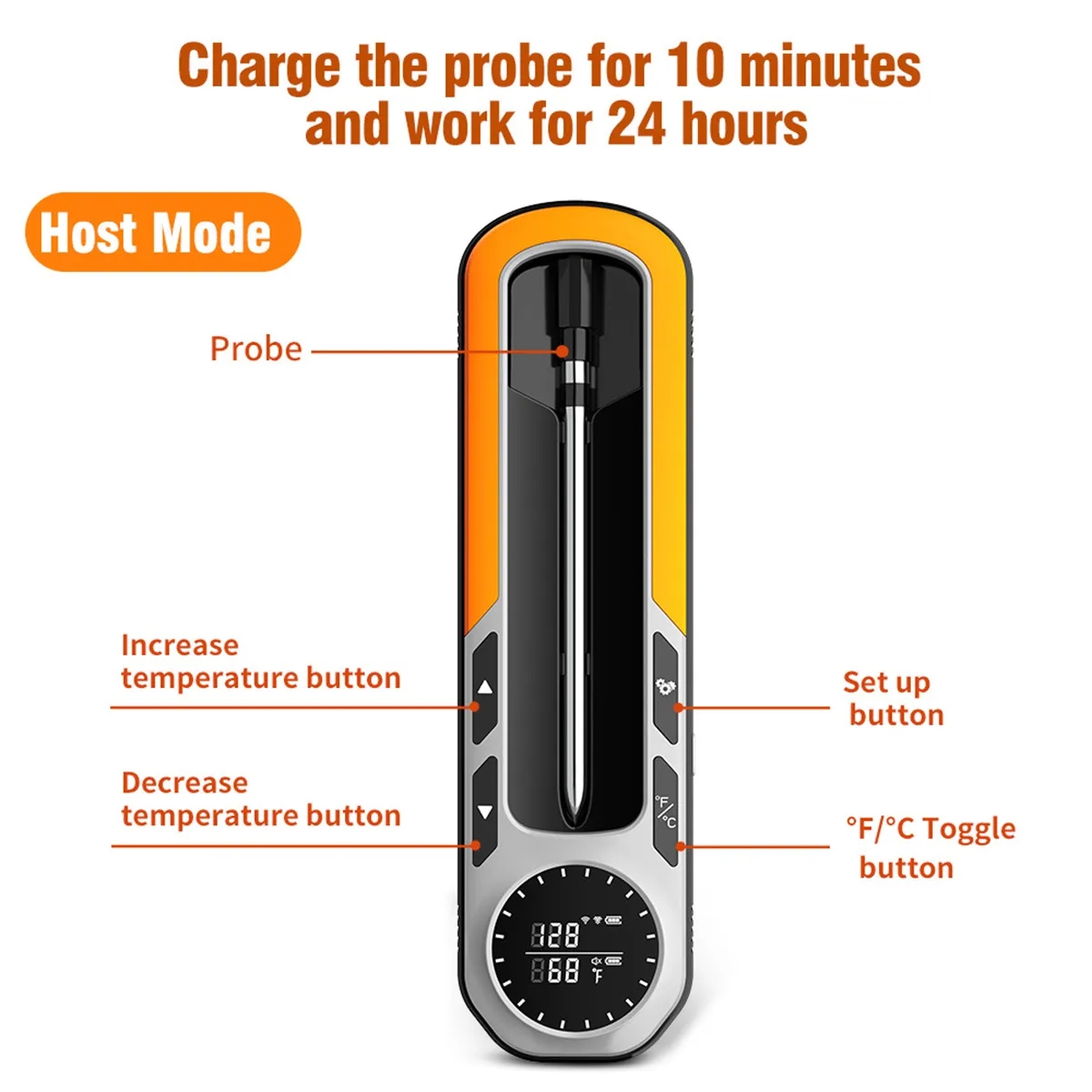 WirelessBluetooth Digital Meat Thermometer 1