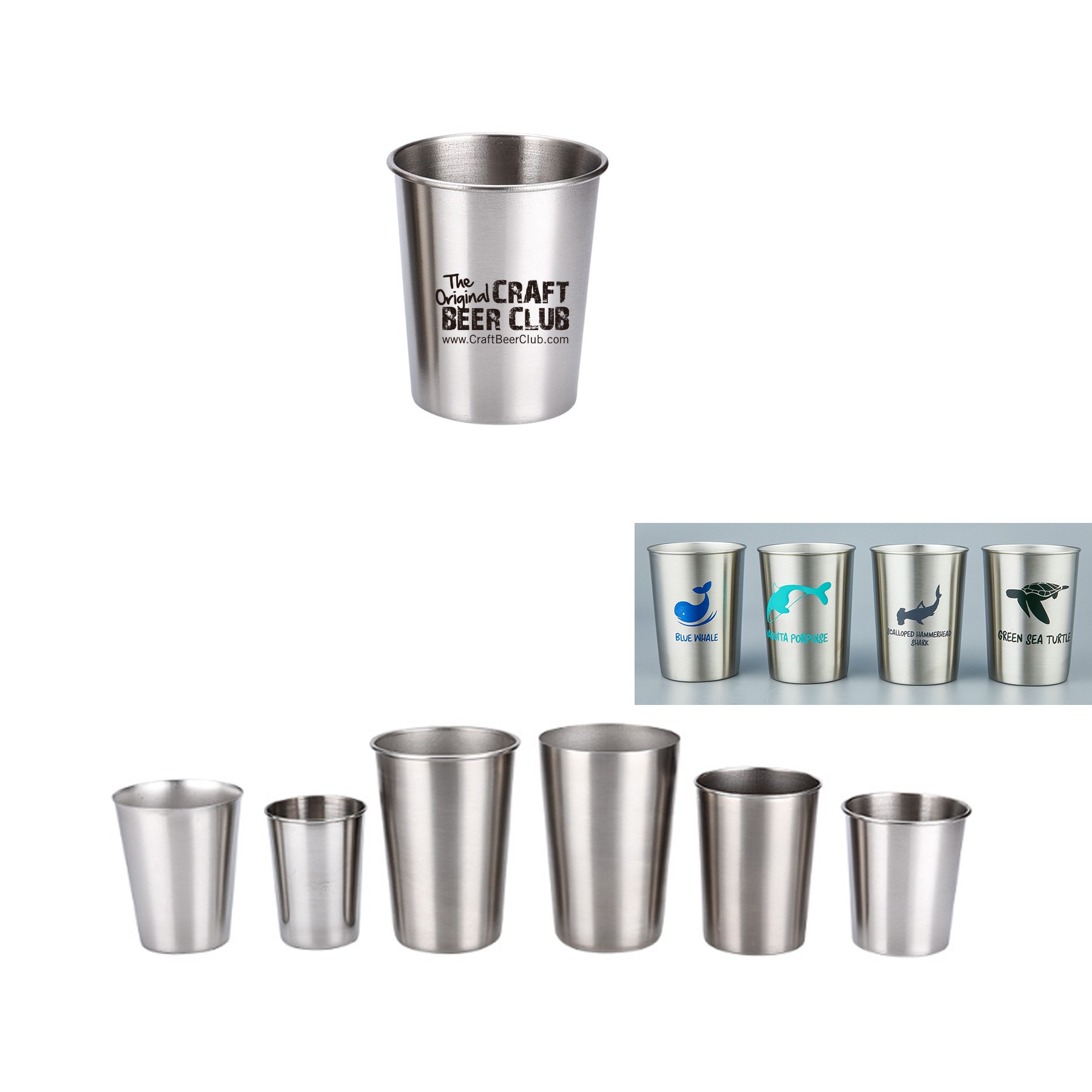 Durable Stainless Steel Cup/Wine Tumblers Stainless Steel Beer/Coffee/Tea 2
