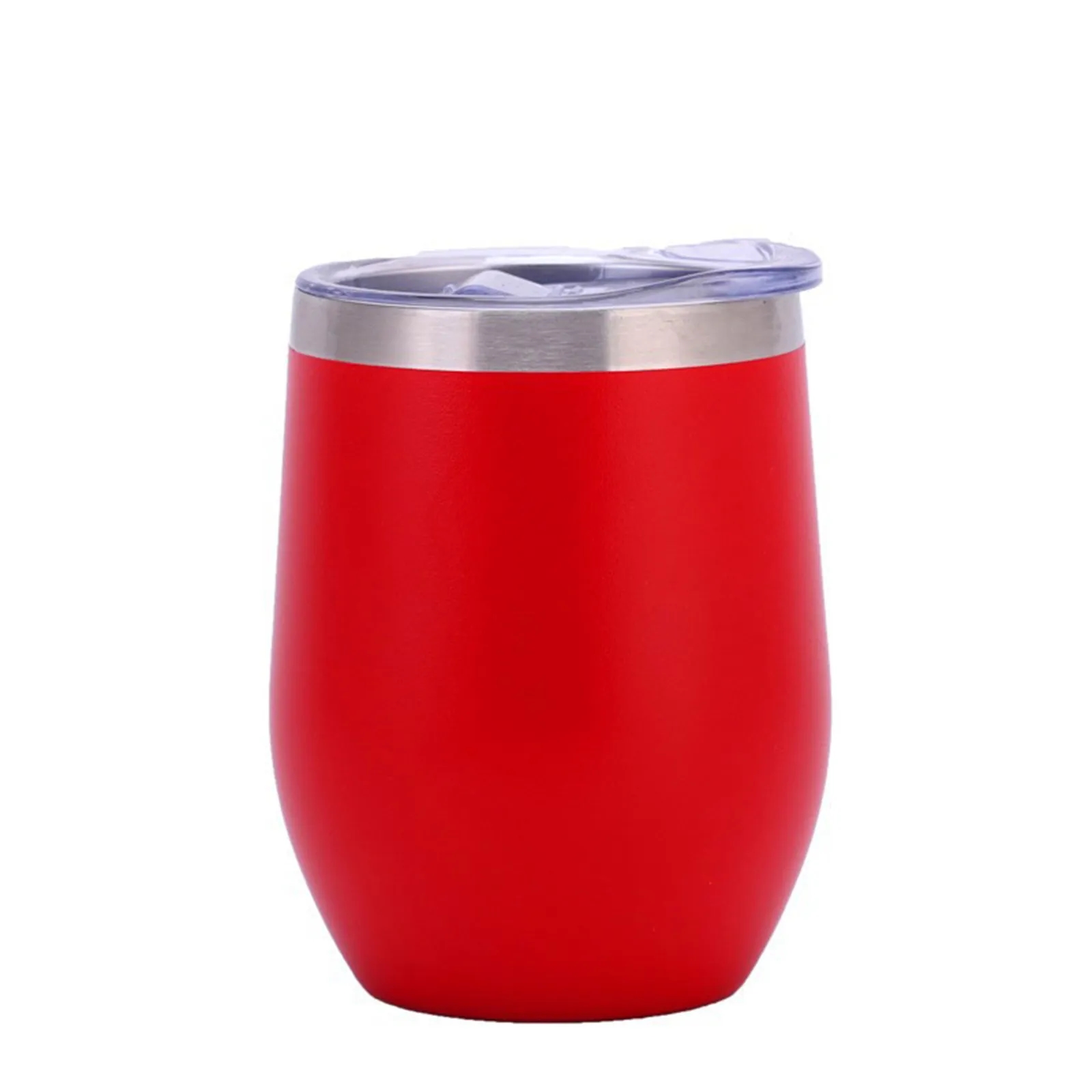 12oz Stainless Steel Wine Tumbler with Lid 1