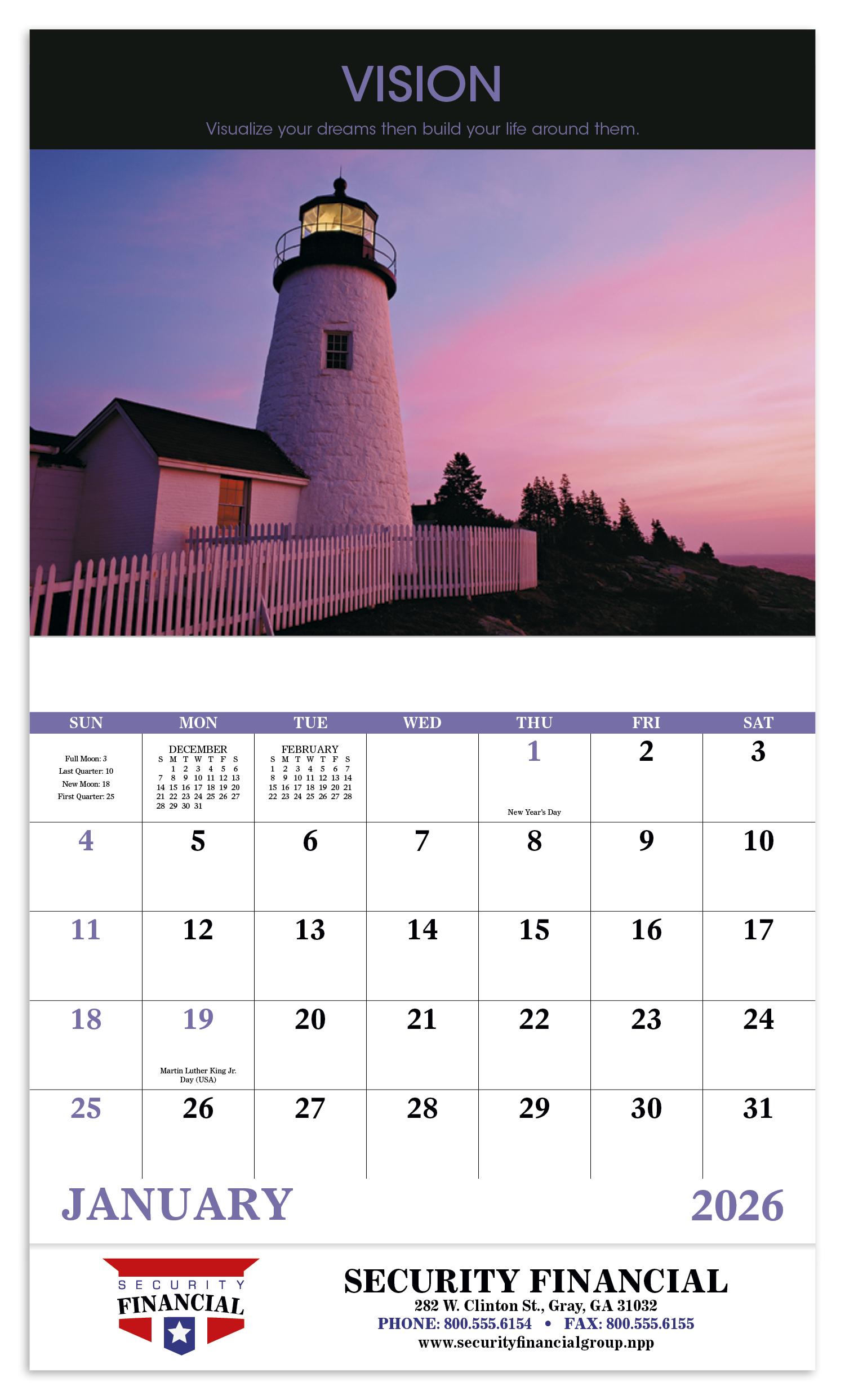Good Value™ Motivations - Stapled Calendar 15