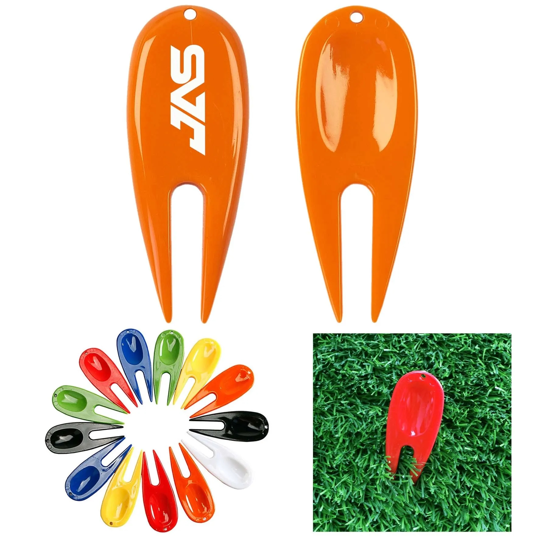 Plastic golf putting fork 5
