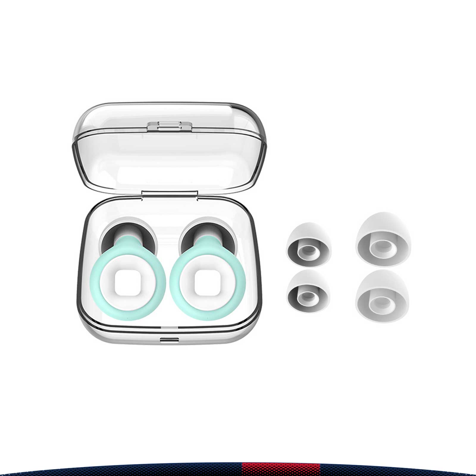Blaue Silicone Earplugs 7