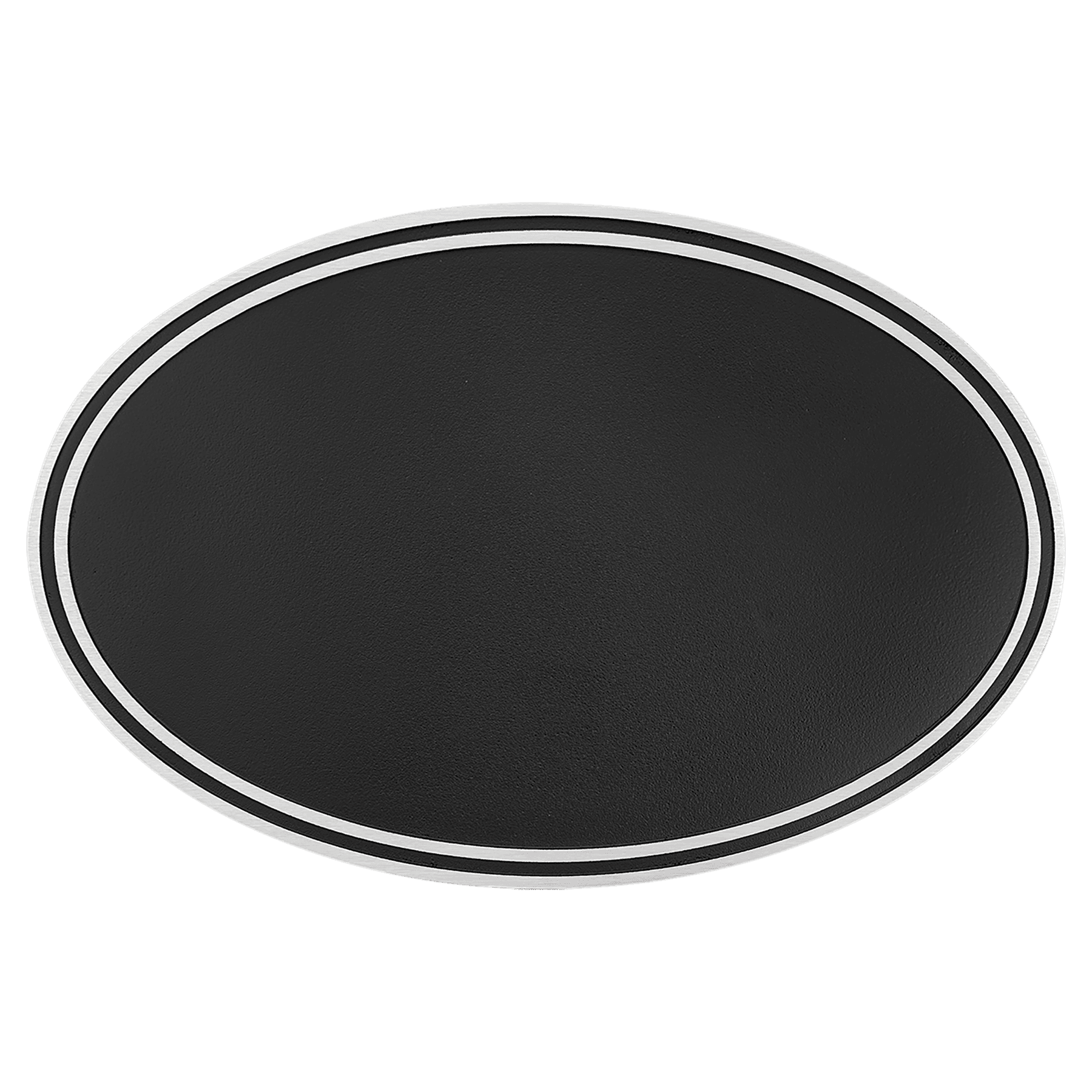 Oval Outdoor Cast Plaque-Stake Mount Silver 2