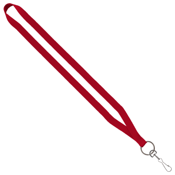 1/2" Polyester Lanyard with Sewn Metal Swivel Snap Hook 5