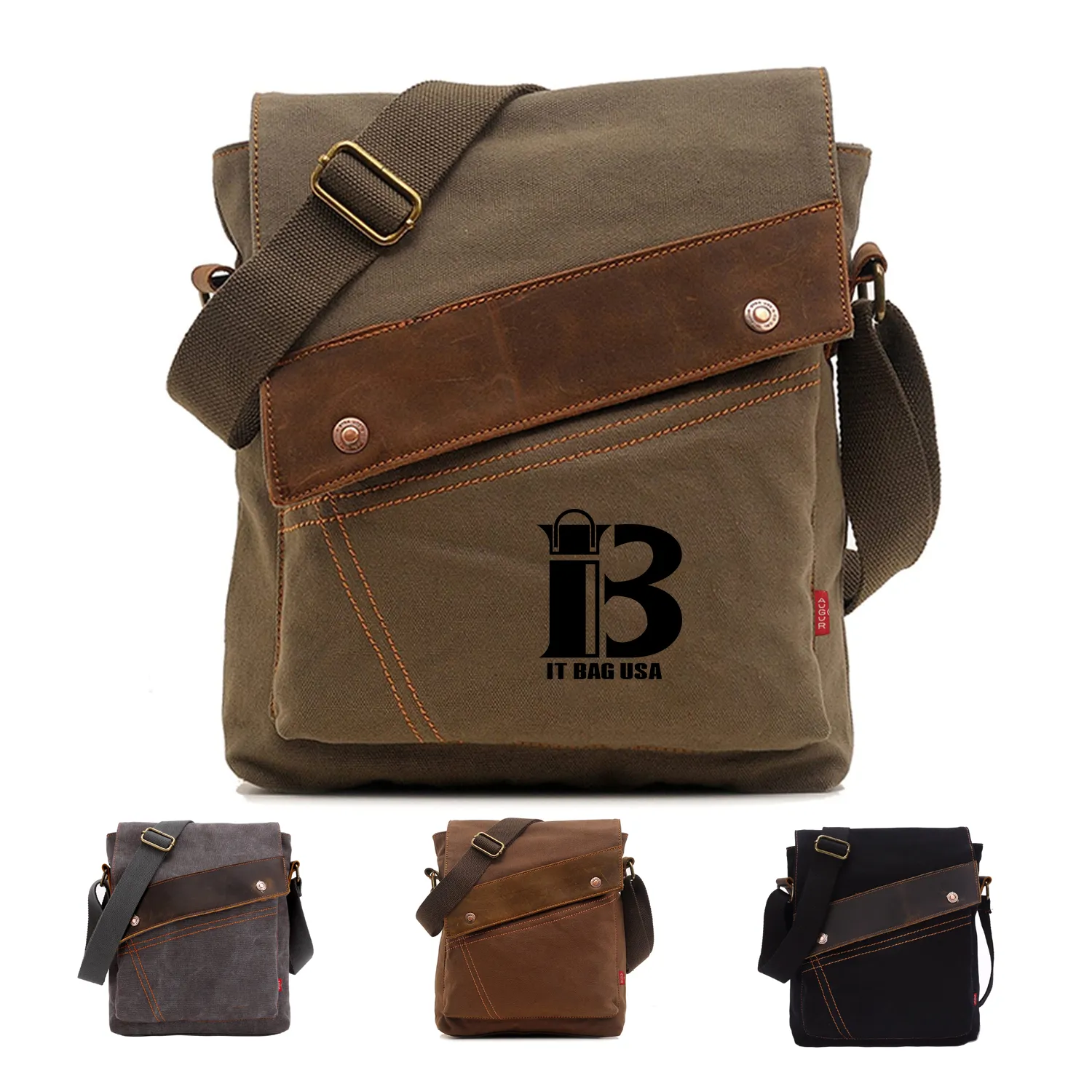 Vintage Small Canvas Shoulder Bag 1