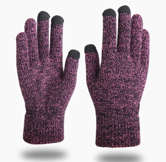 New Knitted Outdoor  Thick Touchscreen Gloves 5