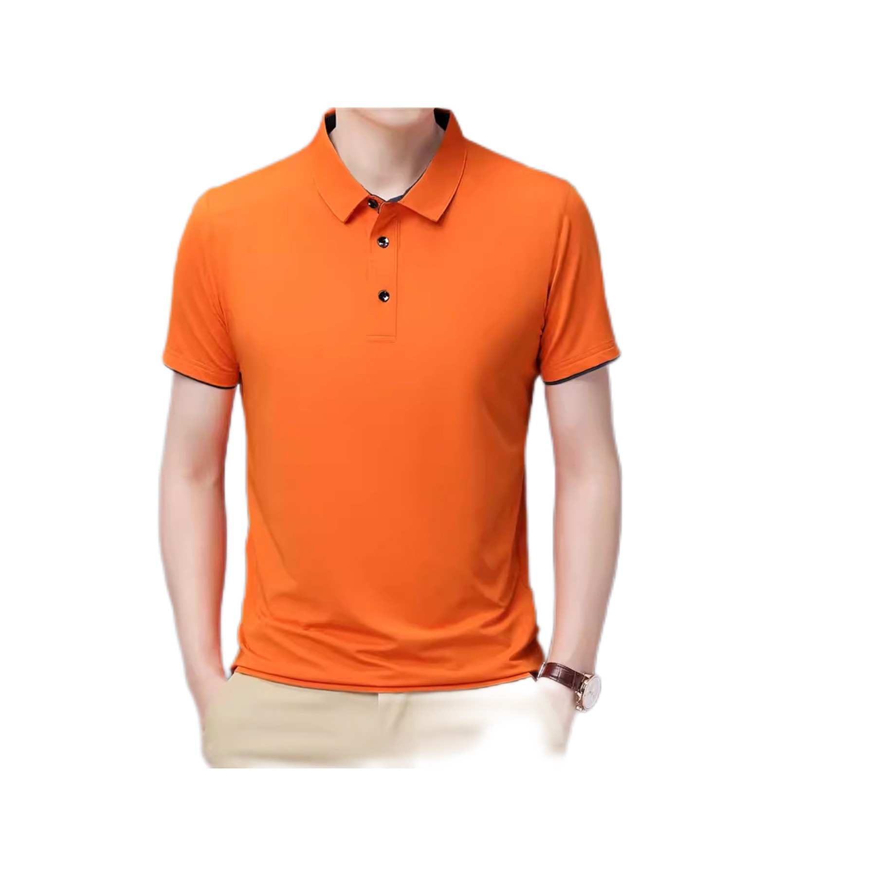 Men's Polo Shirt Moisture Wicking Summer Short Sleeve Tennis Golf Shirts 4
