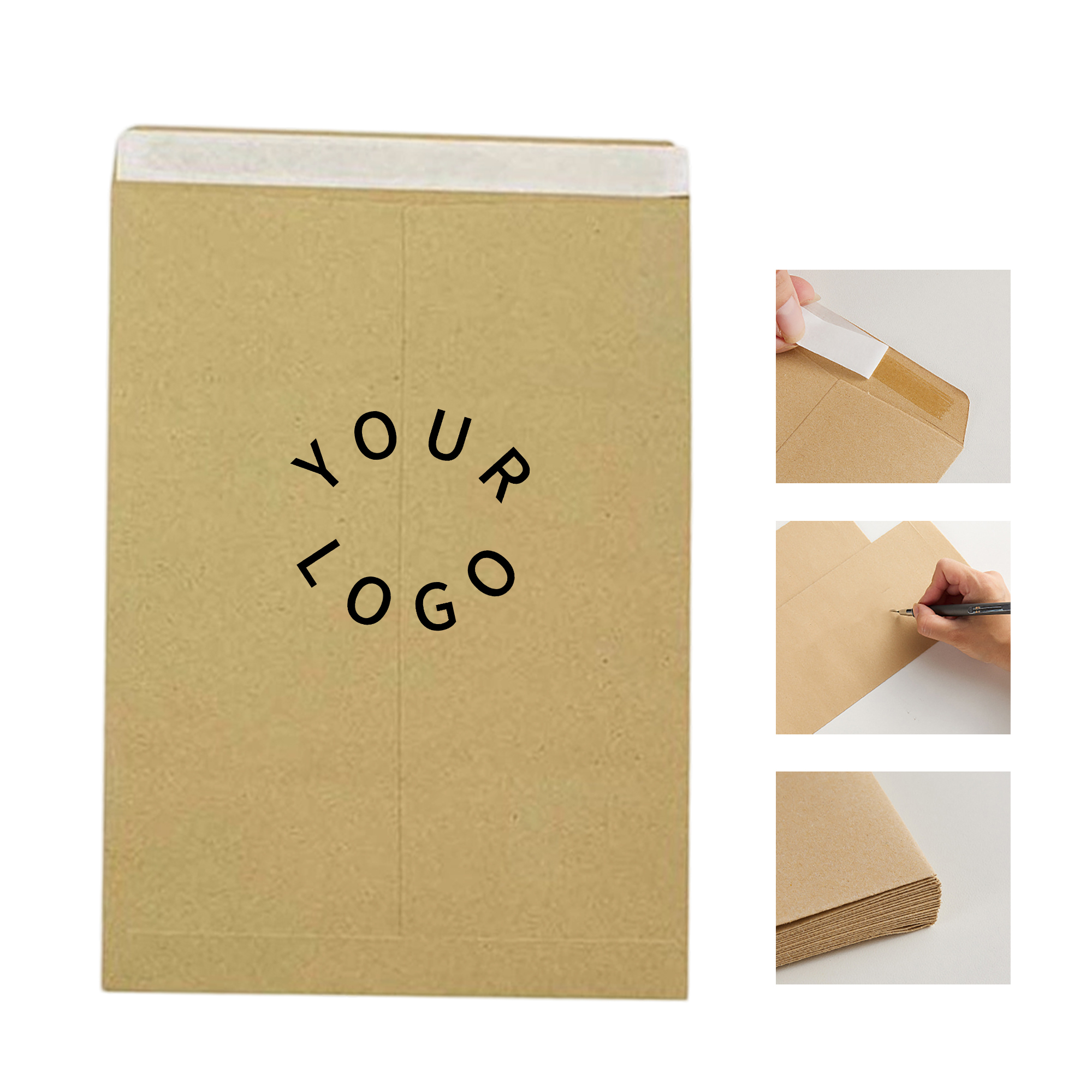 A4 Kraft Paper Mailer Envelope Self Seal 12.75" Length 2