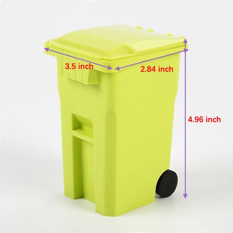 Garbage Trash Bin Pen Holder Desktop Organizer Pencil Cup 4