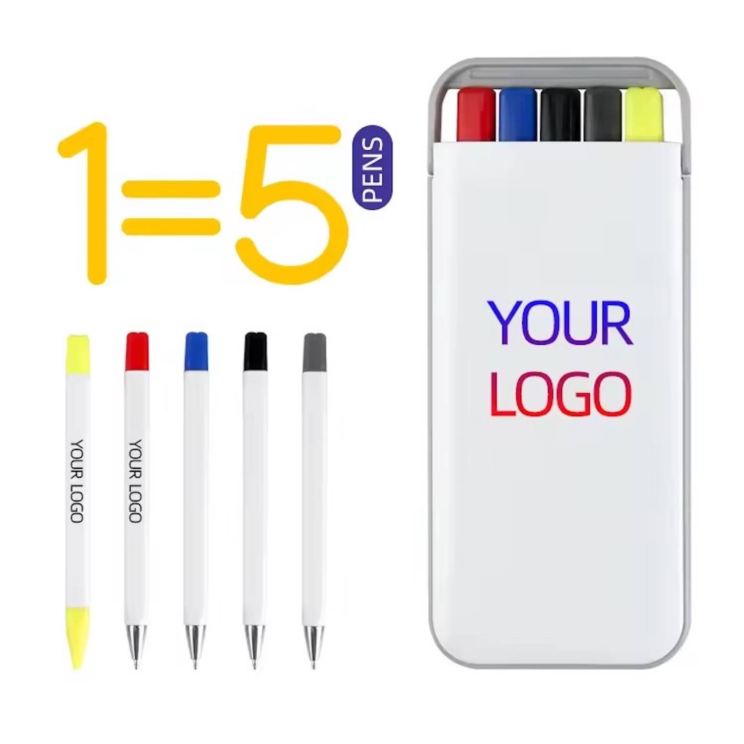Personalized 4 Pcs Stationery Pen Sets 6