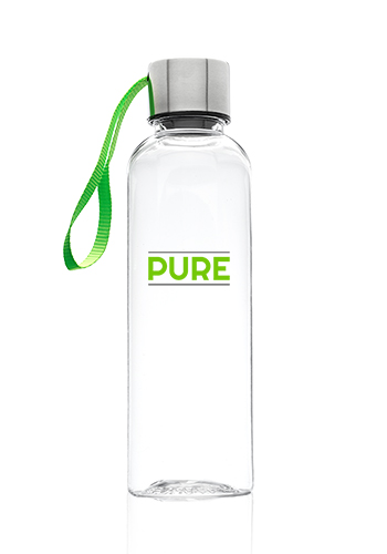 17 oz. Genie Plastic Water Bottle with Strap 15