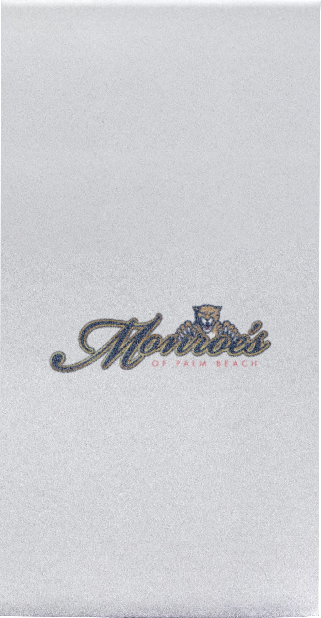 Almost Linen Guest Towel Napkin 1 Ply Heavy Weight 1/6 Fold White Digital Print 10