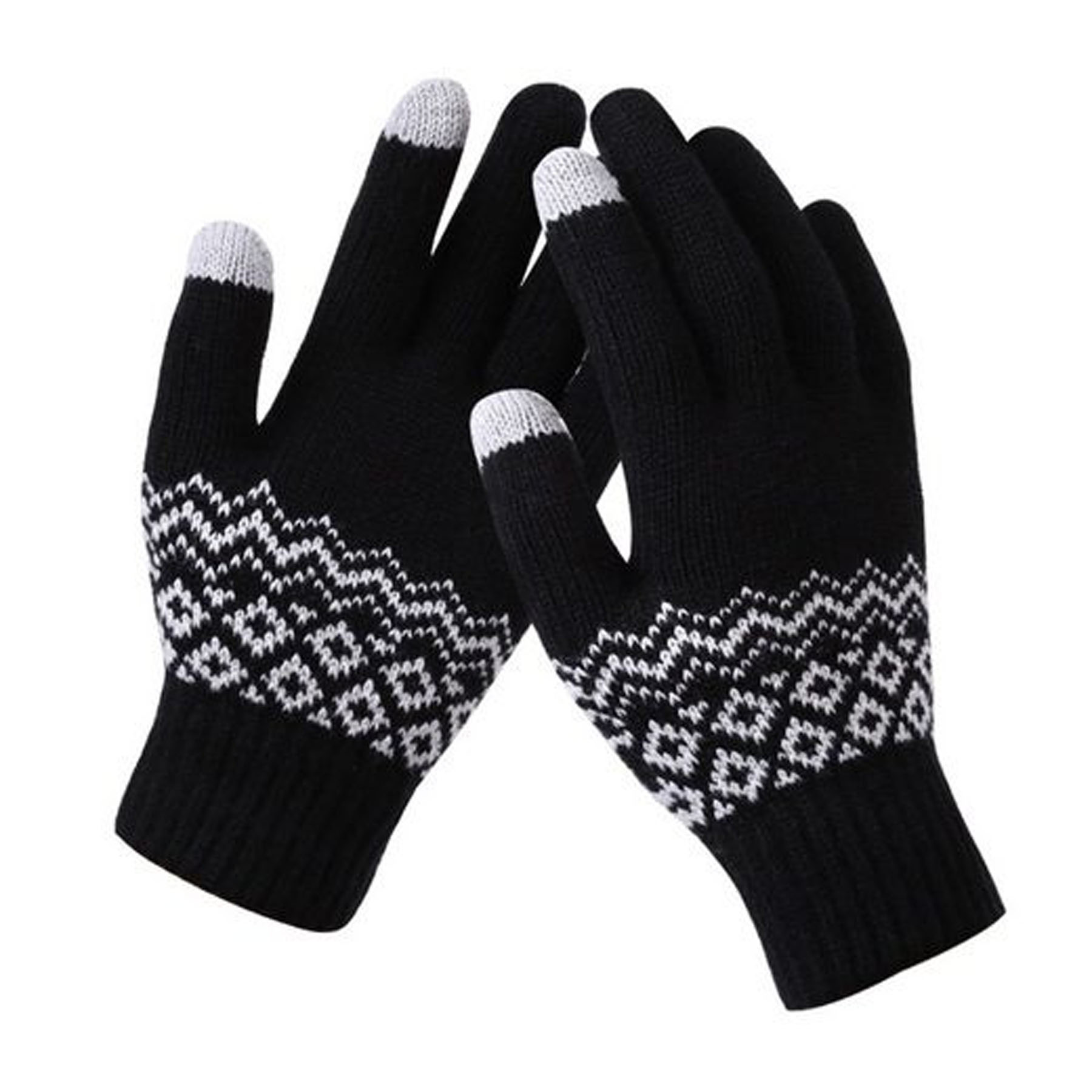 Adult Jacquard Knit Gloves 3