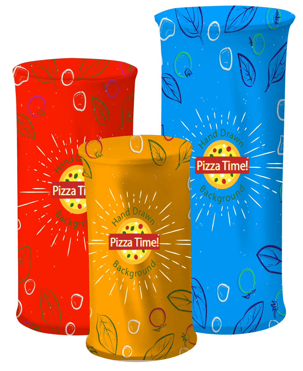 Three Podium Display Kit - Fabric Only 2