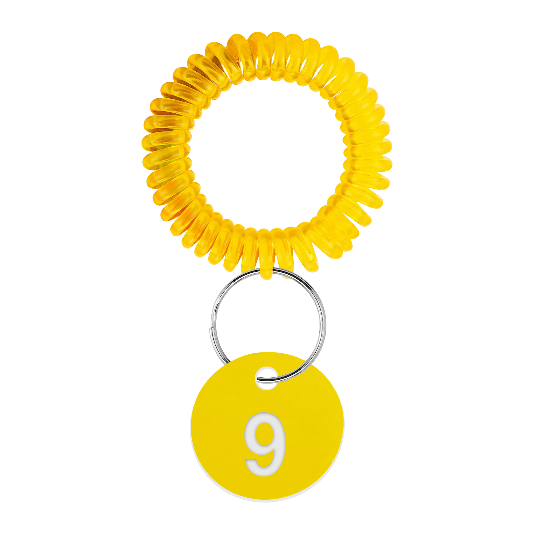 EVA Plastic Spring Number Plate Keychain 7
