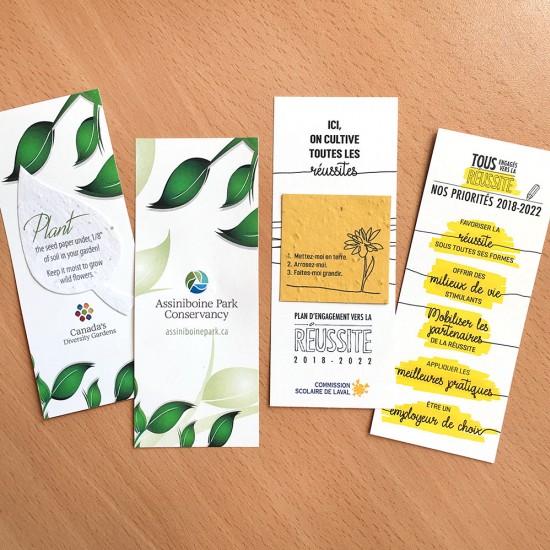 Double-Sided Small Eco Bookmark With Printed Shape 5