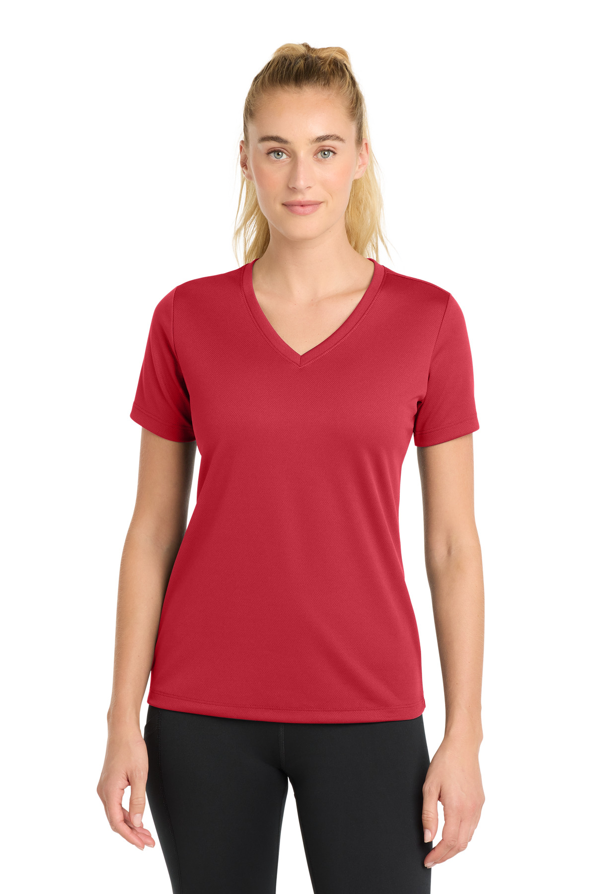 Sport-Tek Women's PosiCharge RacerMesh V-Neck Tee. LST340 83
