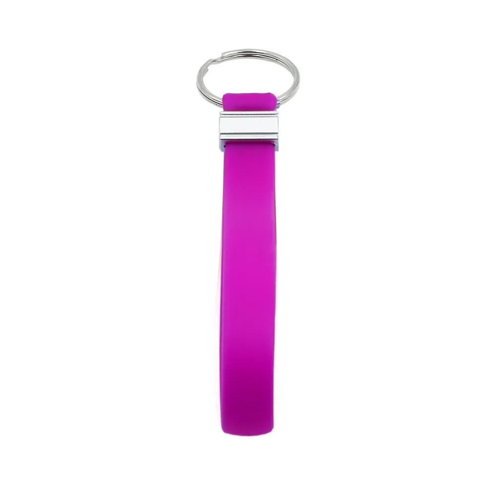Recycled Silicone Wristband Keychain 2