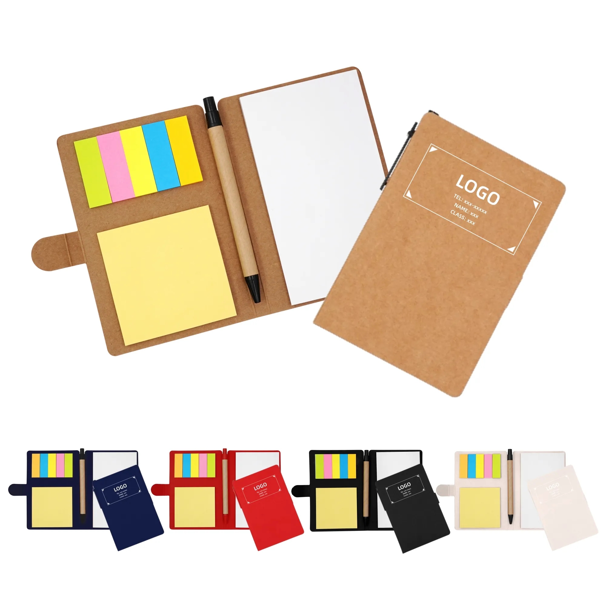 Sticky Note Book With Ballpoint Pen MOQ50