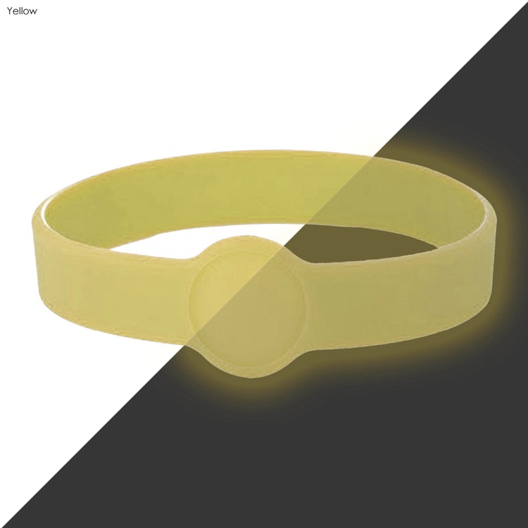 Neon Glow Silicone Wrist Band Custom Design 4