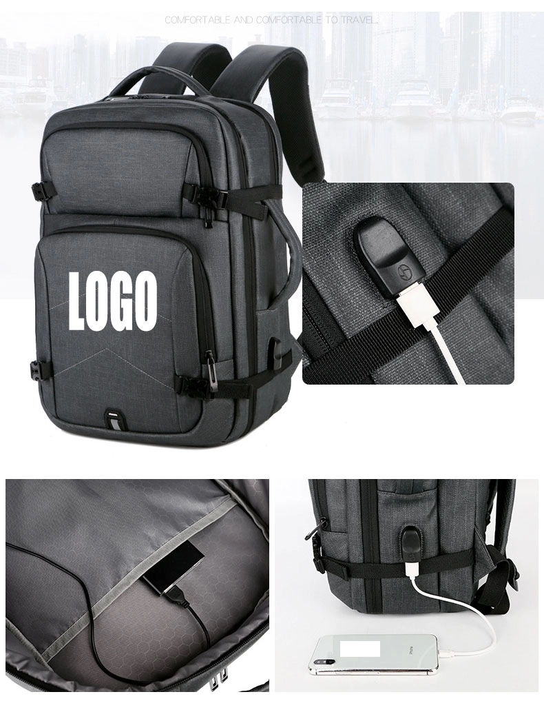 Business Travel Laptop Backpacks with USB Charging Port 7