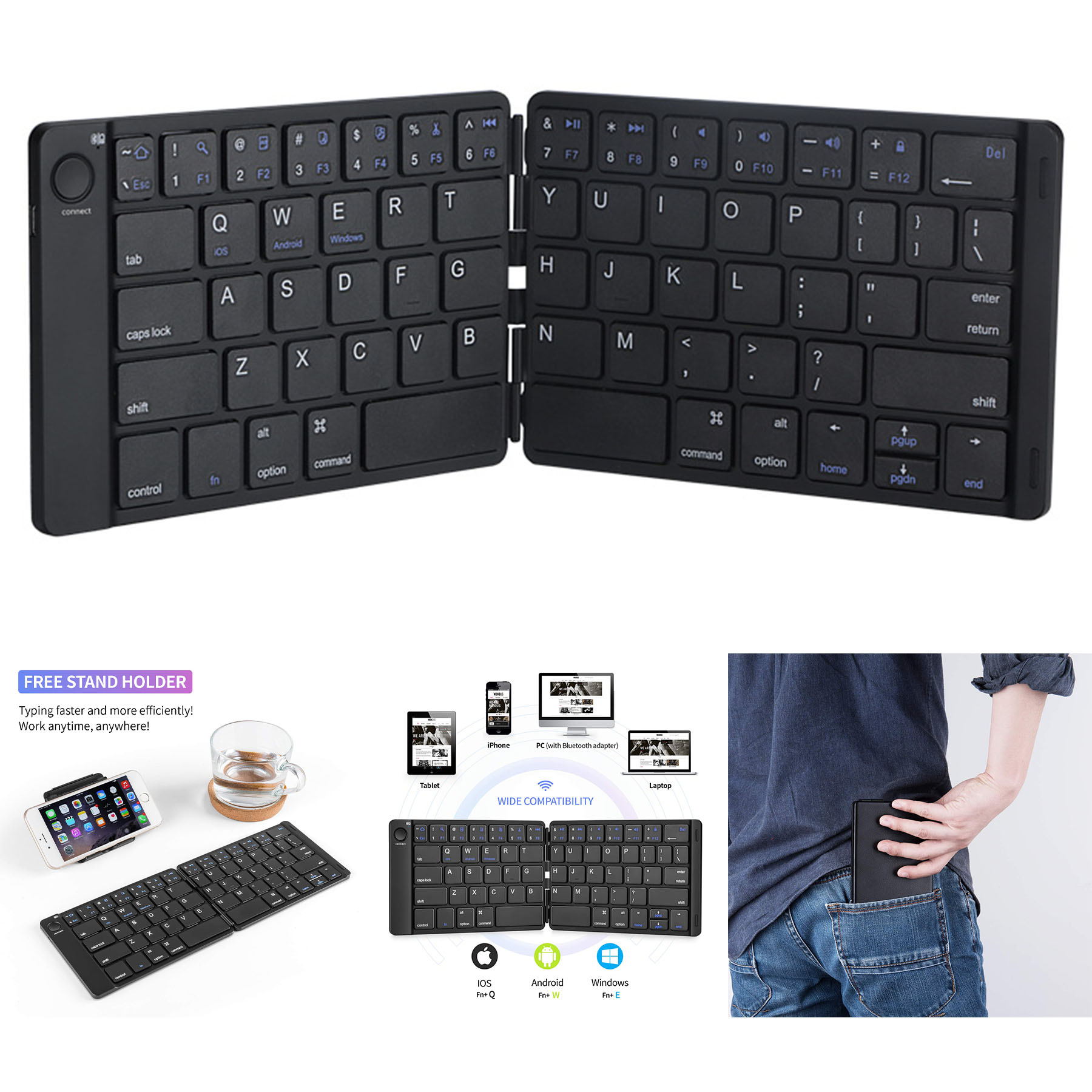 Foldable Bluetooth Keyboard 2