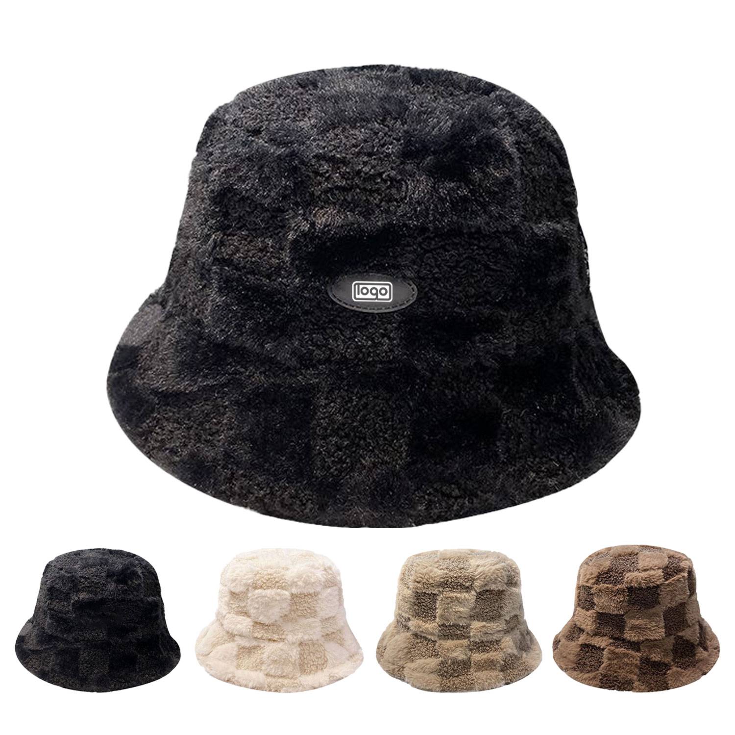 Winter Plush Fluffy Bucket Hat 4