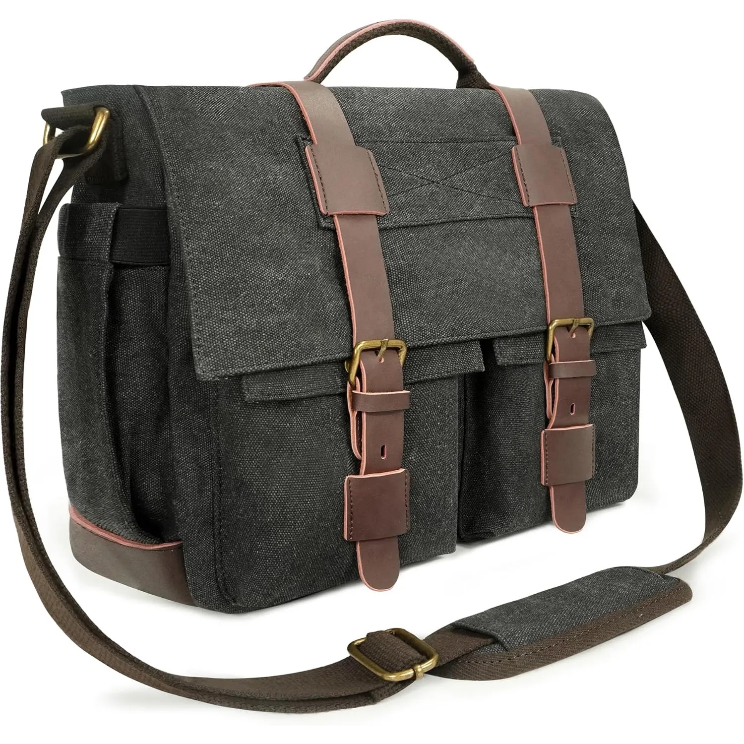 Canvas Leather Computer Laptop Bag 3