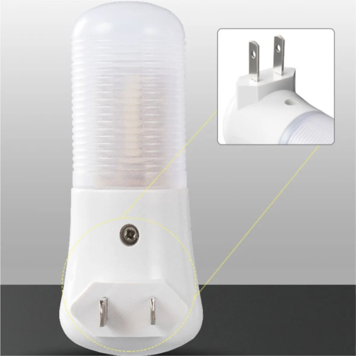 3W Plug-In LED Night Light with On/Off Switch 5